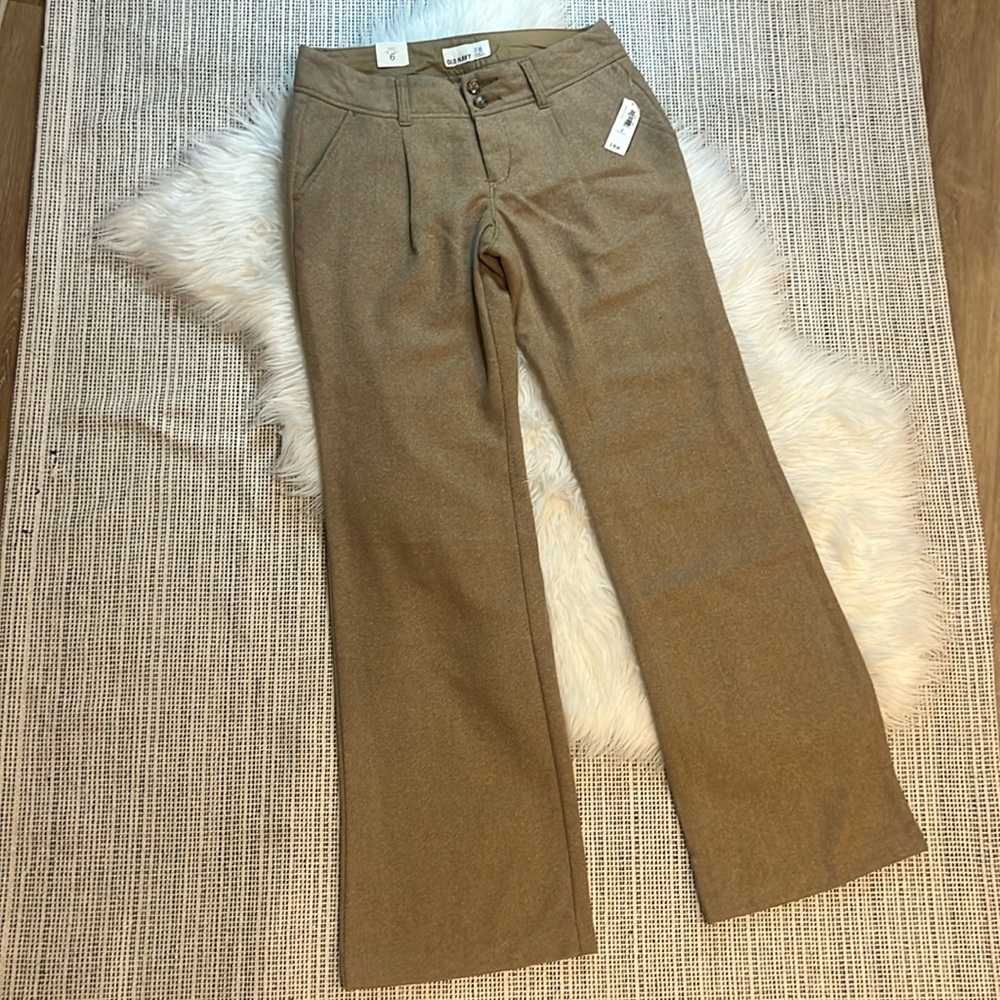 NWT old navy mid rise wide leg trouser 6
